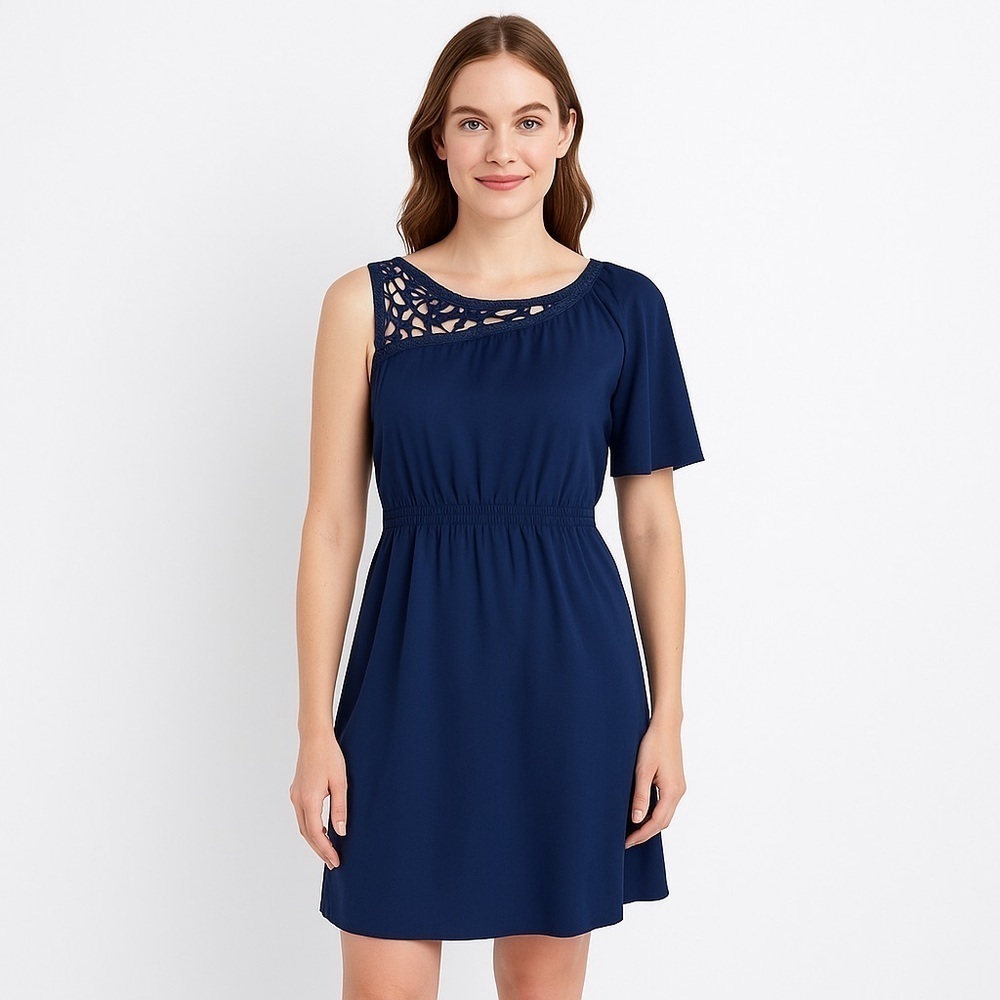 GIANNI Bini Women’s Navy Lace Embellished Dress Size S